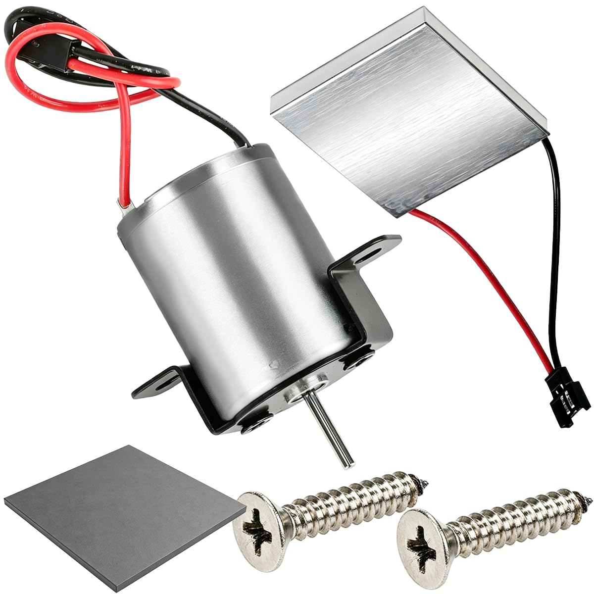 JYUDAUFU Fireplace Fan Accessories Motor, Power Generation sheet, Fan Motor Replacement Kit with silicone thermal pads, Self Tapping Screws for 4 Blade Heat Powered Stove Fan Wood/Log Burner
