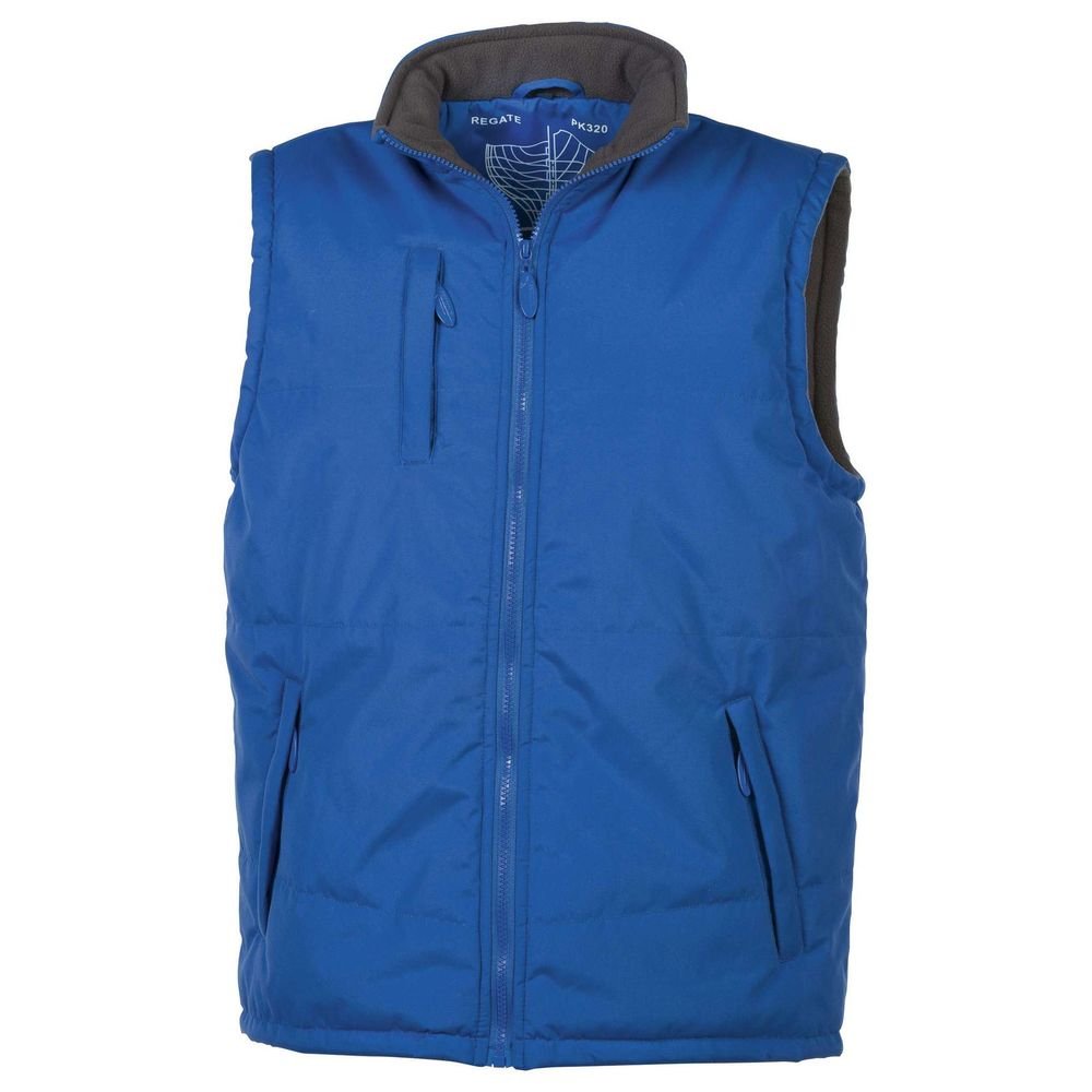 Chaleco sin mangas acolchado y polar rojo small