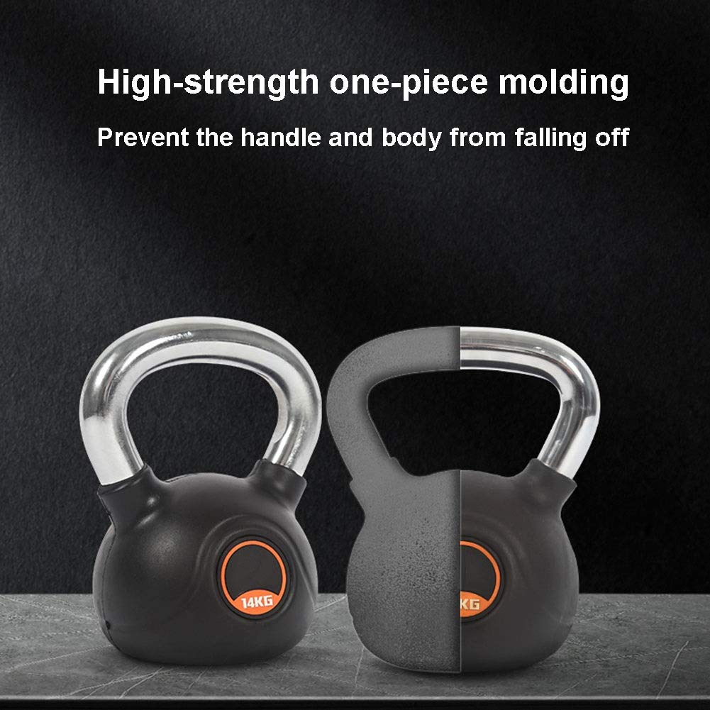 Kettlebell AGYH Ghisa, Allenamento Fitness, Allenamento della Forza, Body Shaping Manubrio Bilanciere, La Maniglia Comoda, Antiscivolo Base, 4kg / 8.8lbs