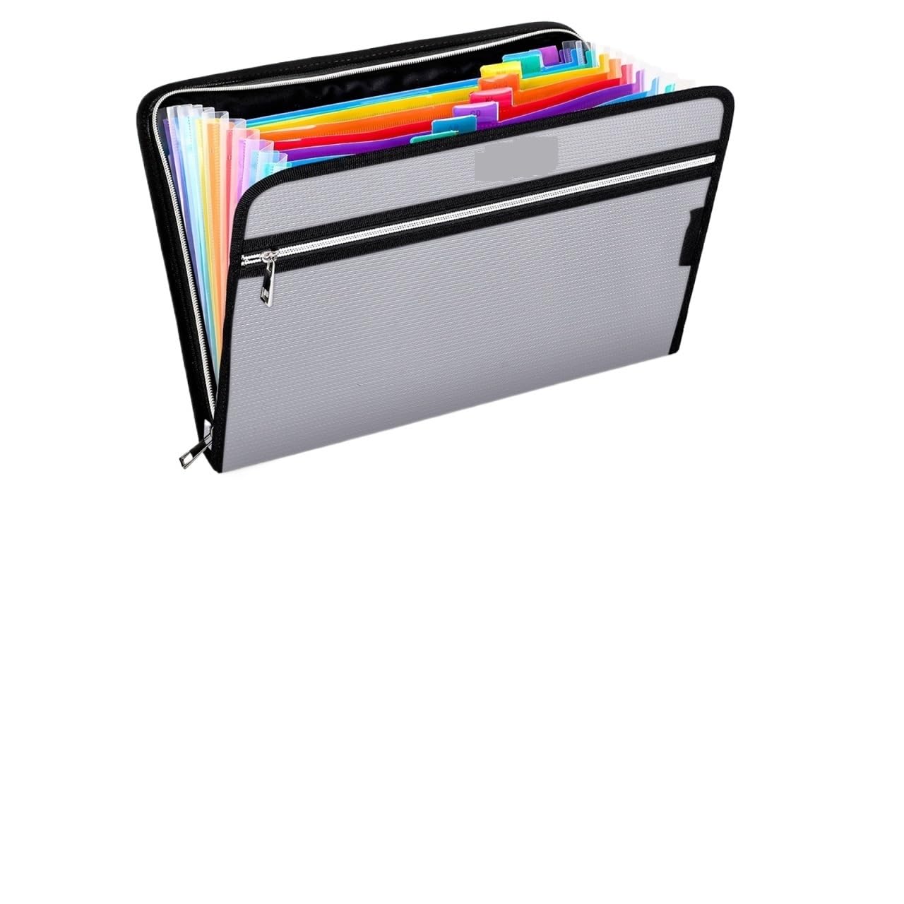Porta Documenti Accordion File Folder Organizer | Expandable A4 Filing Folder with 2 Zippers, 12-Section Document Holder