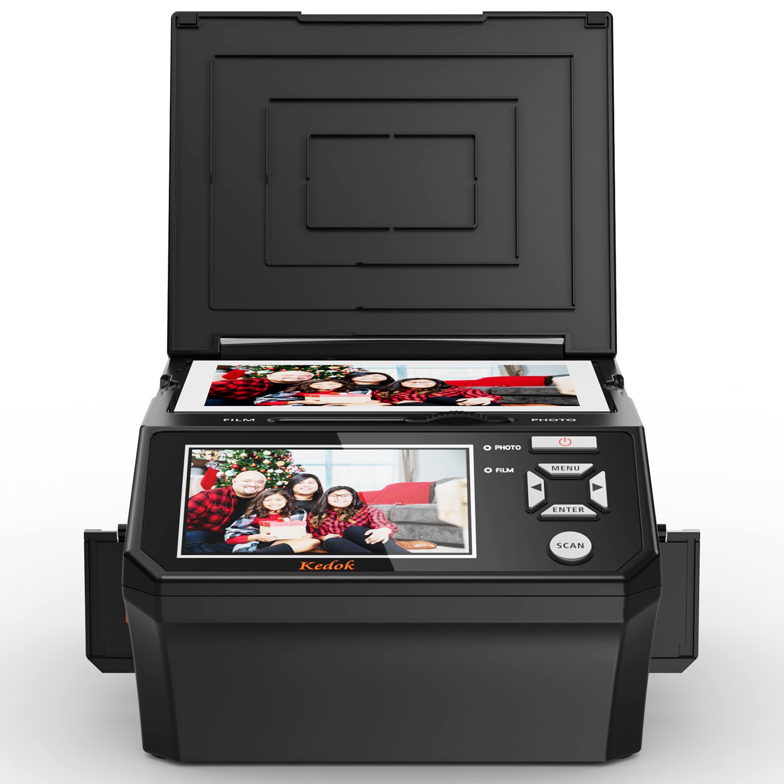 Kedok Multi-scanner per foto, diapositive e negativi,Convert 35mm,110 Film/Photo/NameCard to 22MP Digital JPEG,con schermo LargE da 5”