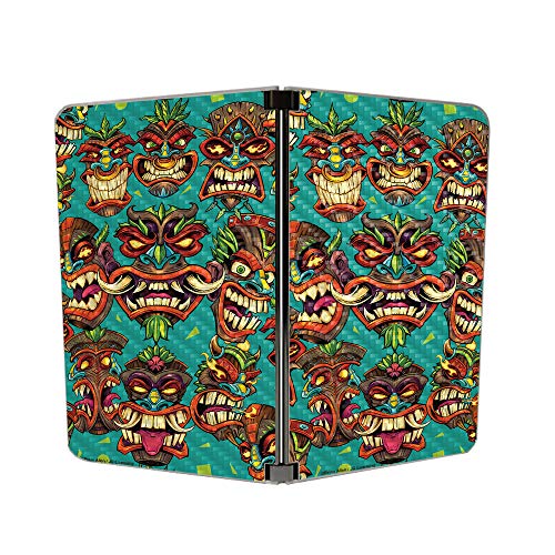 Image of MIGHTY SKINS MightySkins Carbon Fiber Skin for Microsoft Surface Duo - Crazy Tikis | Protective, Durable Textured Carbon Fiber Finish | Easy to Apply, Remove, and Change Styles | Made in The USA