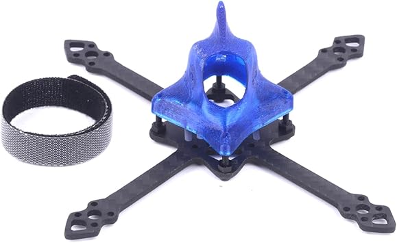 VERBANA Toothpick FPV Drone 2-4S Brushless Carbon Fiber 105mm Wheelbase Frame Kit with 3D Pirnted Canopy Kit Spare Part for 2-4S FPV Racing Drone Accessories Part Color Blue