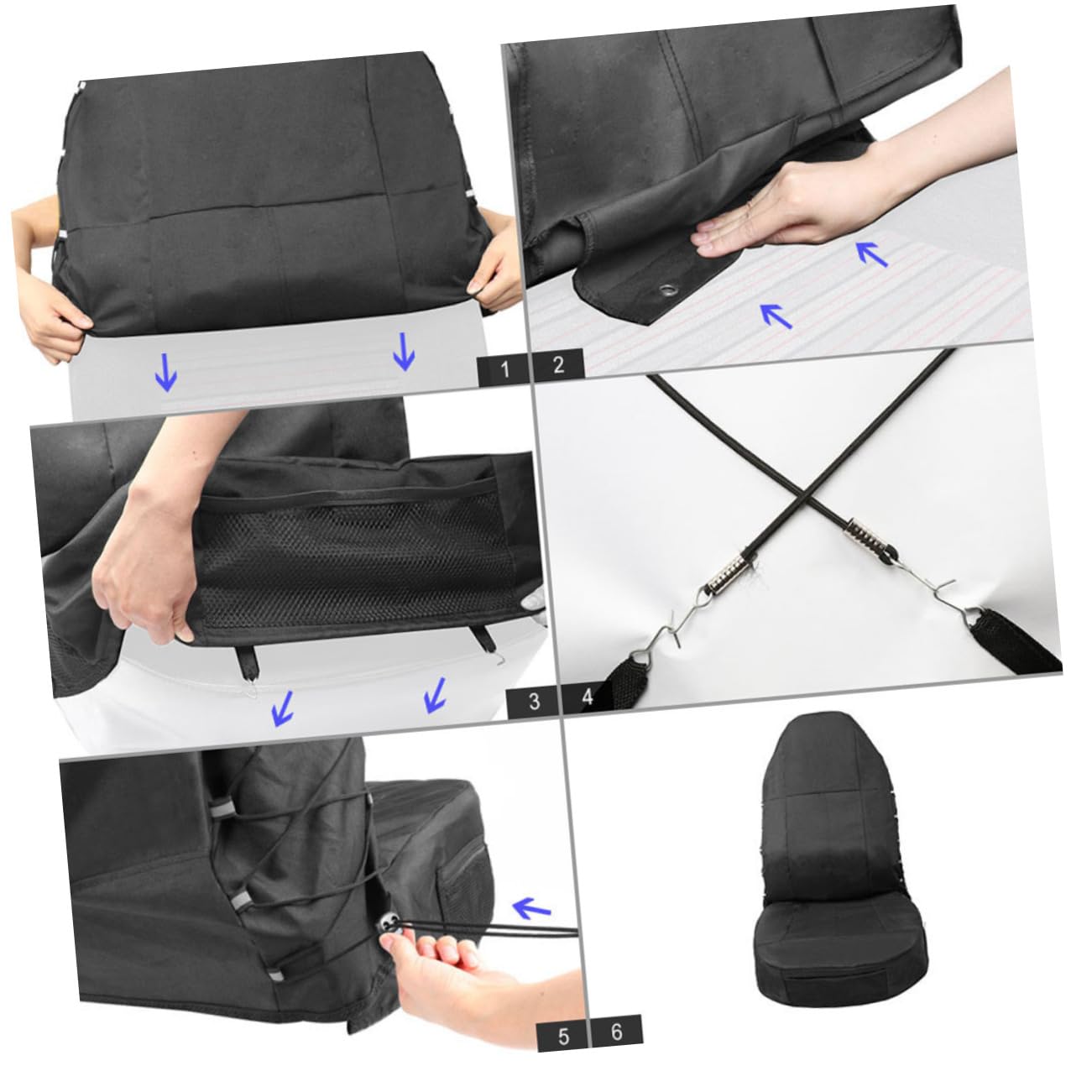 Holibanna Pet Seat Covers Breathable Split Bench Protector for Cars Easy to Install and Wash for Dogs Fits Vehicles Black