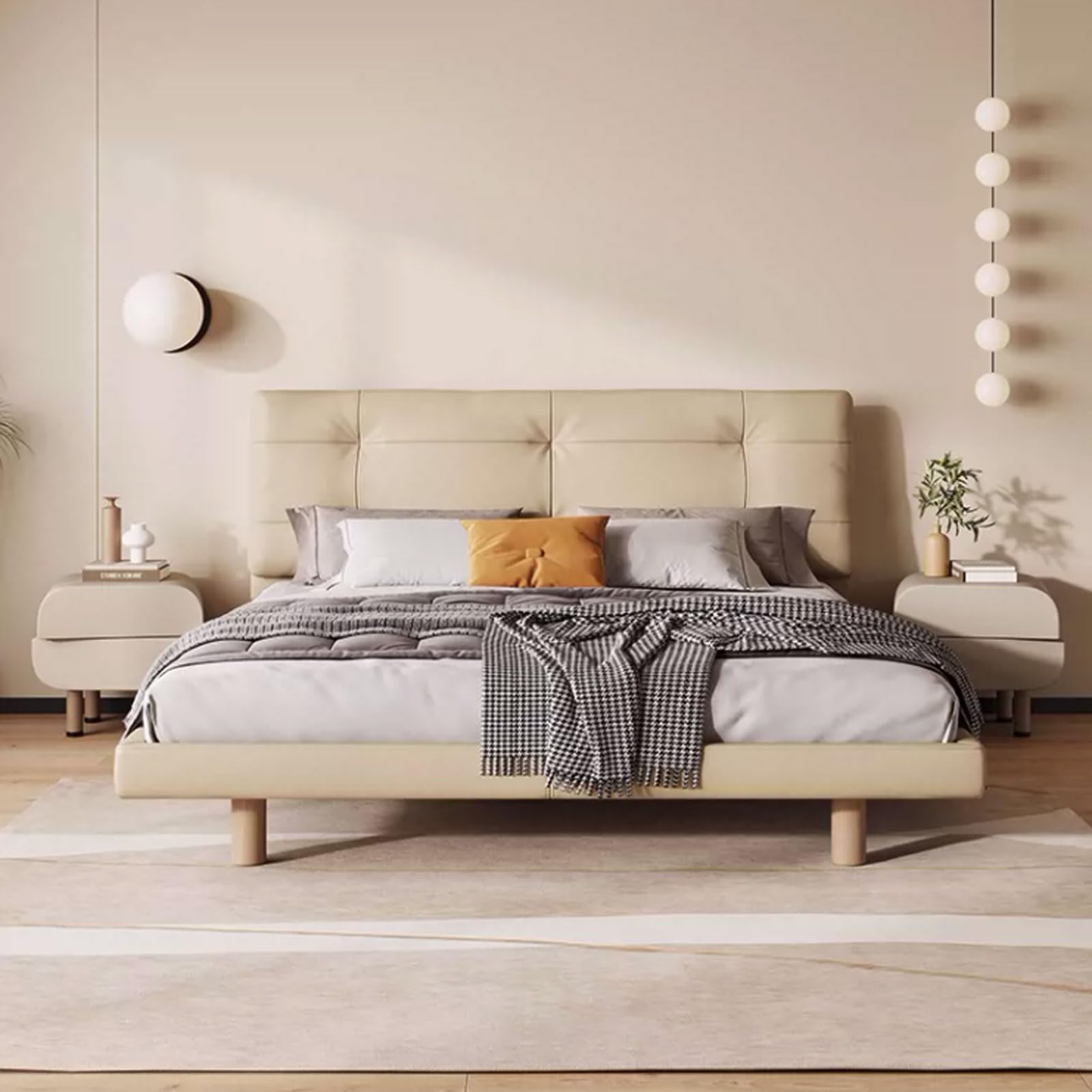 Amazon.co.jp: アイリスプラザ ベッド ベッドフレーム ダブル 2段階 高  