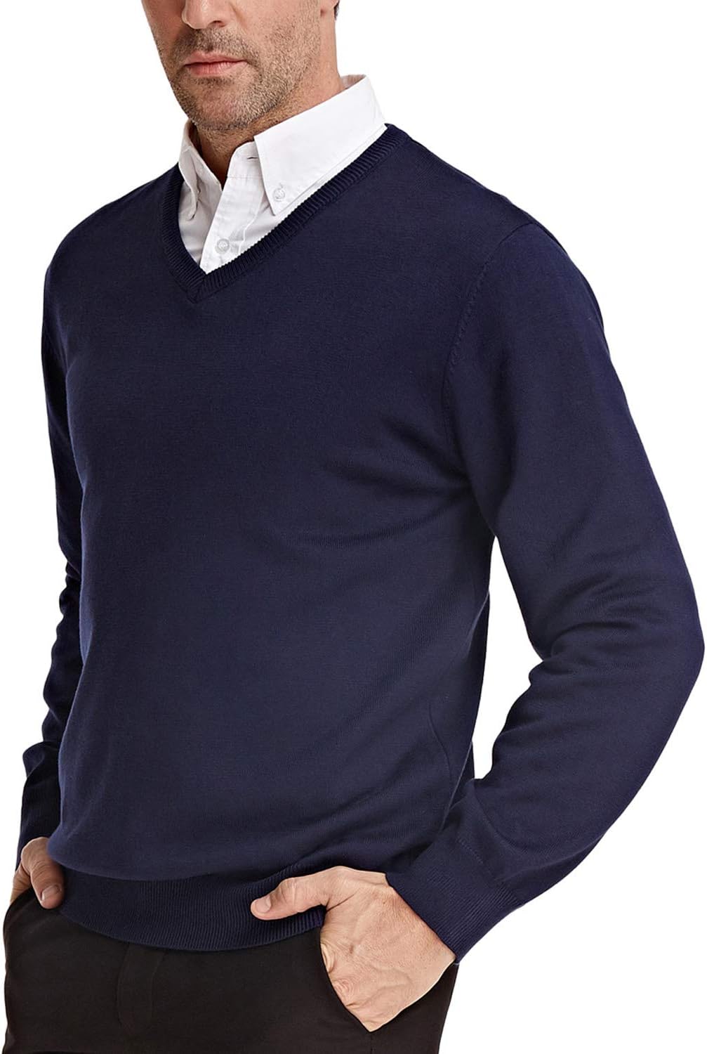 Suéteres de Pullover de Cuello V para Hombre Paraguay Ubuy