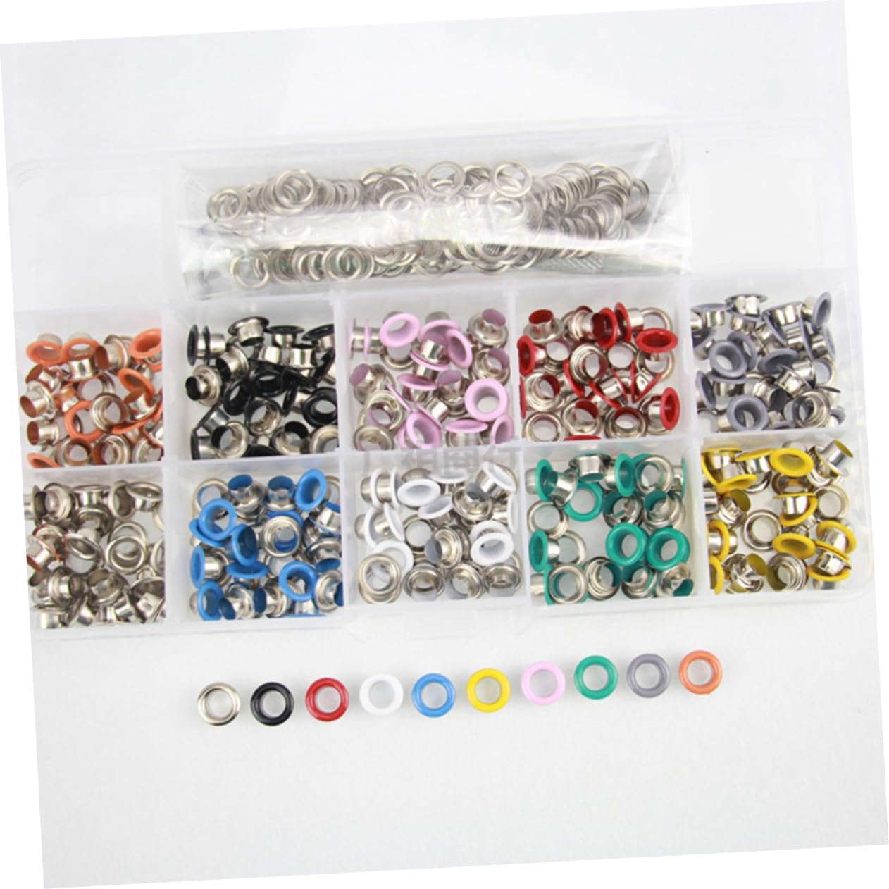 Angoily 300pcs 5mm Grommets Kit Metal Eyelets Button for Shoes Clothes Crafts Easy Install Tool