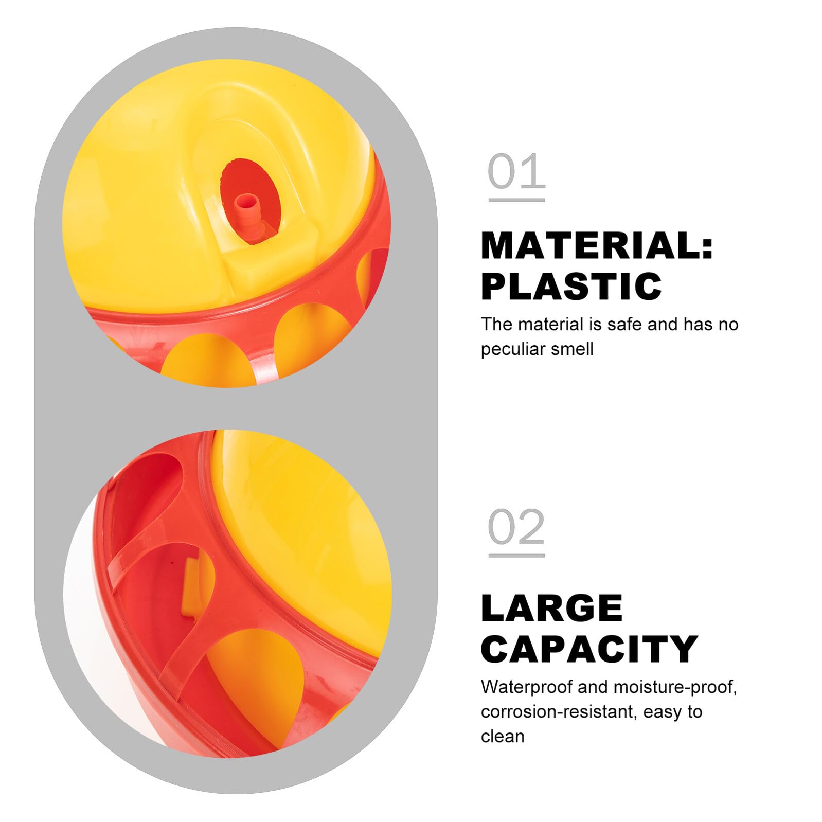 DOITOOL Bebedero Automático y Dispensador de Agua Instalación Sencilla de Plástico 1 Set para Pollos y Aves para Ganadería en Granja