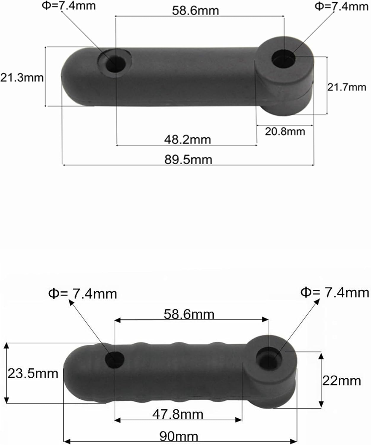 Bicycle Trailer Hitch Coupler Attachment and Flex Connector Kit for Burley Bike Trailers Compatible with Disc Brake and 12mm Thru Axle (Hitch and 2 differnt Connector)