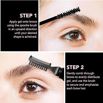 Clear Eyebrow Gel Long-Lasting Strong Hold Brow Setter for Shaping & Laminated Look Flake-Free, Clump-Free Formula for Lifted, Defined Brows