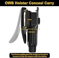 Vista 5 de HQDA OWB Holster for Beretta 92 92FS M9 M922
