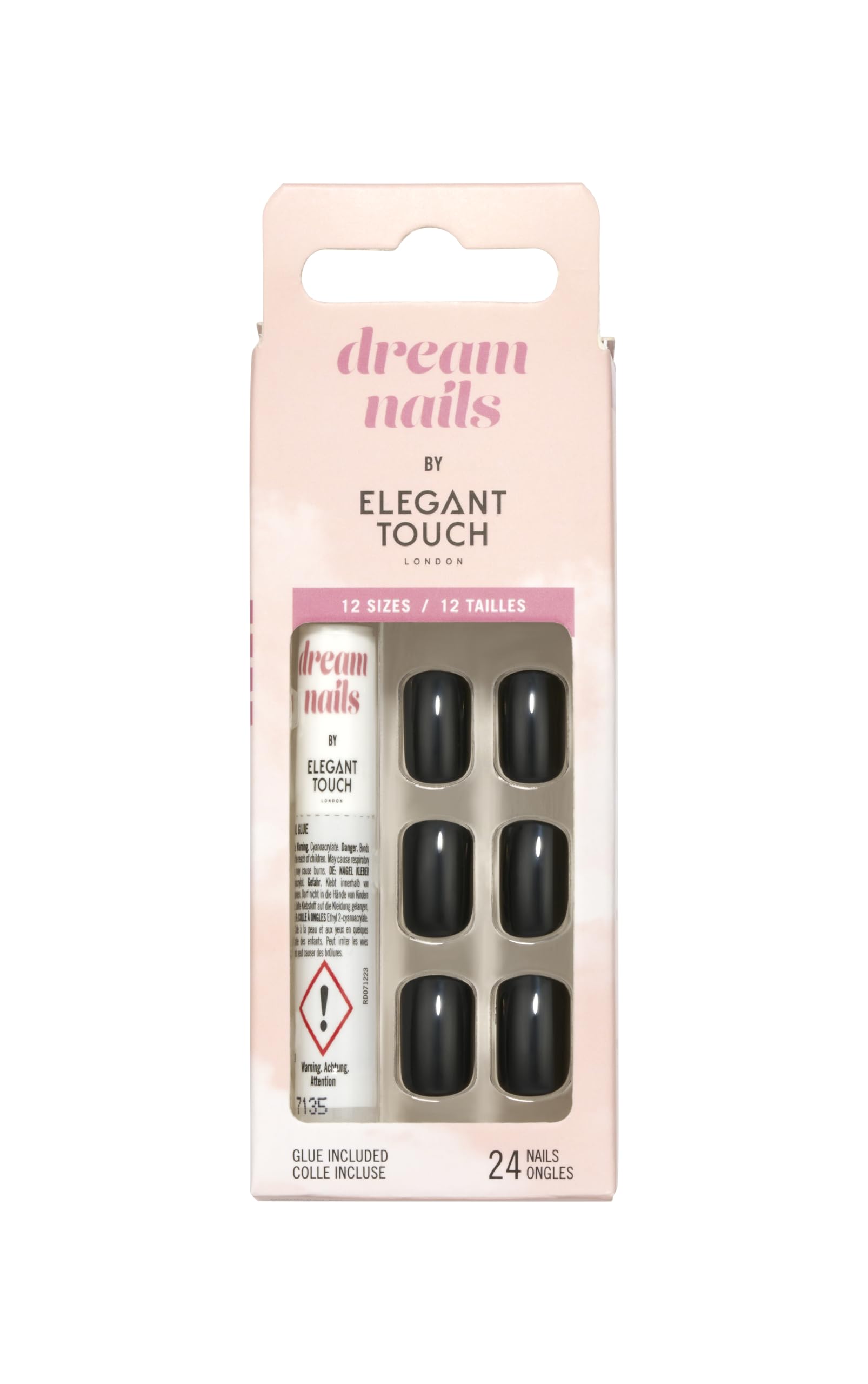Elegant Touch Dream Nails - Black