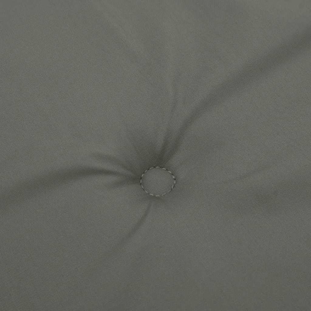 Nakładka na leżak melanżowy, ciemnoszary (75 + 105) x 50 x 4 cm, materiałowa tapicerka na meble ogrodowe, antypoślizgowa konstrukcja i miękka tapicerka