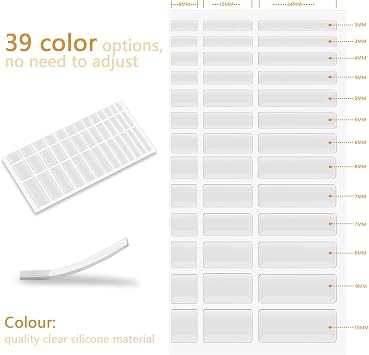 Zonon Invisible Ring Size Adjuster for Loose Rings, 6 Sheets 234 Pcs Transparent Ring Size Reducer for Women Men