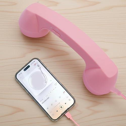 Miniatura 5 de Retro Cell Phone Handset USB C, Classic Telephone Receiver Microphone Speaker with Type C Cable, Wired Headset for iPhone Android Smartphone Tablet