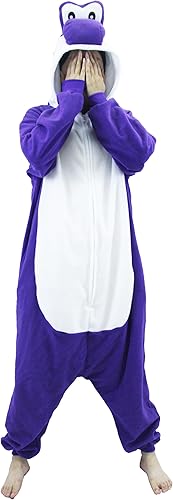 Pijama unisex de Yoshi Kigurumi de Yoshi Kigurumi para adultos, para Halloween, Navidad, anime, verde, disfraz de Yoshi, disfraz para pareja