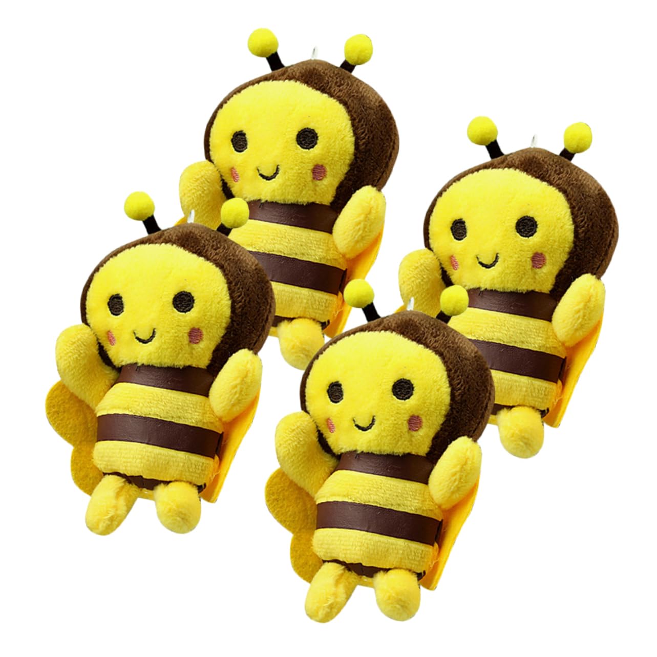 ibasenice 20 Piezas Adornos De Abeja Llaveros De Peluche Mochila Colgante De Abeja Colgantes De Abeja De Peluche Colgantes De Felpa Llaveros DIY Llavero De Abeja Decoración Adorno De Abeja