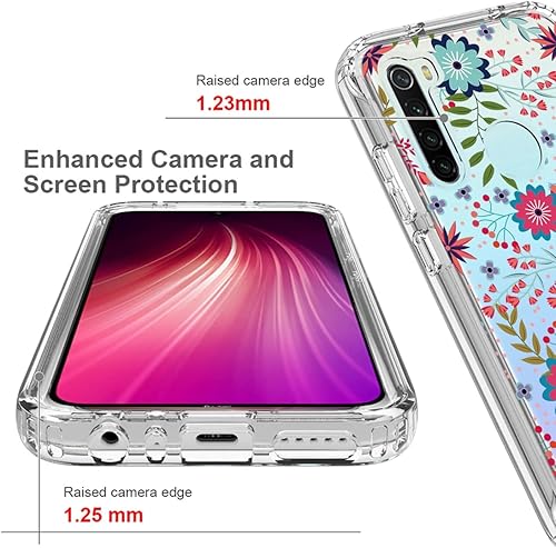 Miniatura 9 de Funda para Redmi Note 8 (20192021) M1908C3JH con protector de pantalla de vidrio templado, cubierta protectora de cuerpo completo transparente de