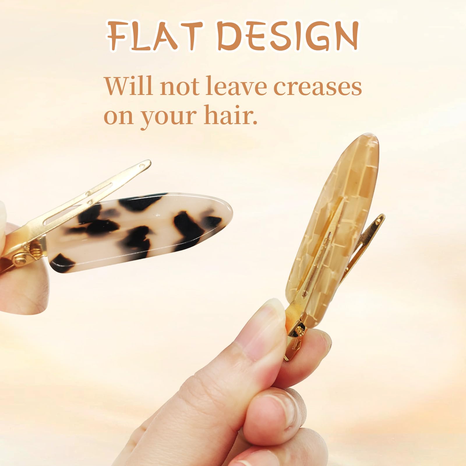 Mtuihfo No Crease Hair Clips, Multicolor Makeup No Bend Hair Clips - Image 3