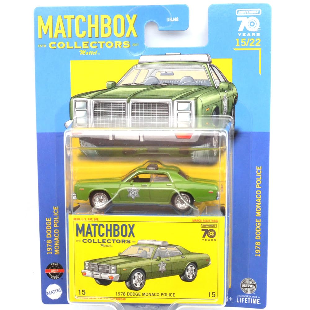 Matchbox 1:64 Scale Collectors Super Fast Case - 1978 Dodge Monaco Police