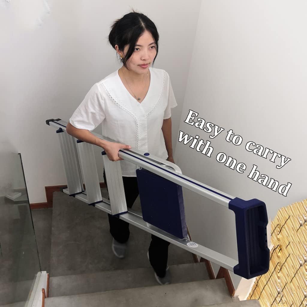 Ladders Fashion Telescoping Ladders, 4 Step Ladder Folding Ladder 2ft/1.5m, Portable Family Small Step Ladders, 242.5lb Household or Outdoor