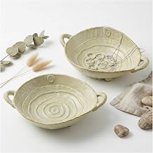 2 Pcs Small Decorative Bowl, 7.7 Inch Ceramic Key Bowl for Entryway Table