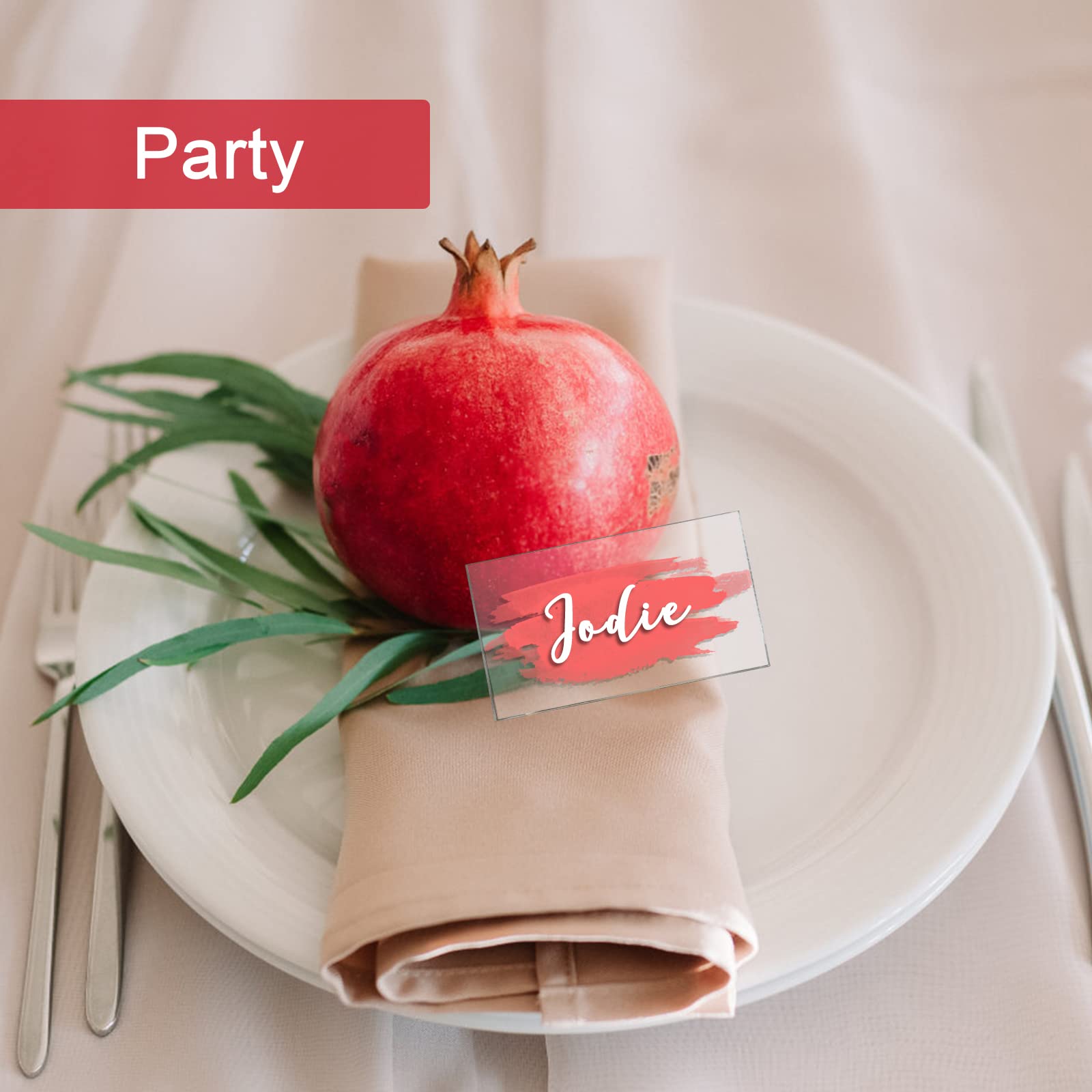 Kopinma Lot De 50 Cartons De Table Rectangulaires En