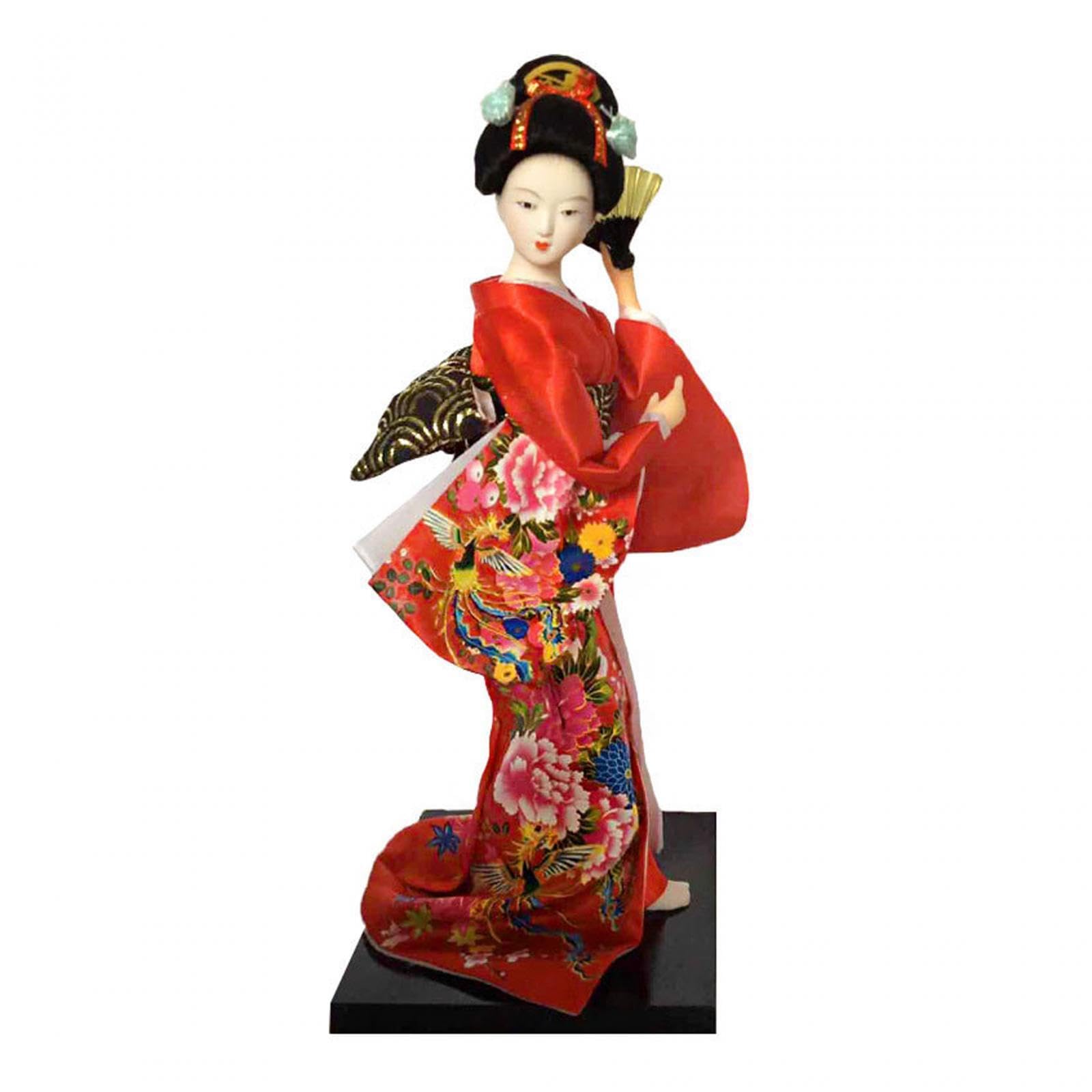YIXANNX Handcrafted Japanese Geisha Dolls Stunning Collectibles Unique Craftsmanship Decoration Put On Windowsill Ethnic Japanese Geisha Dolls Kimono 9inch, Style B