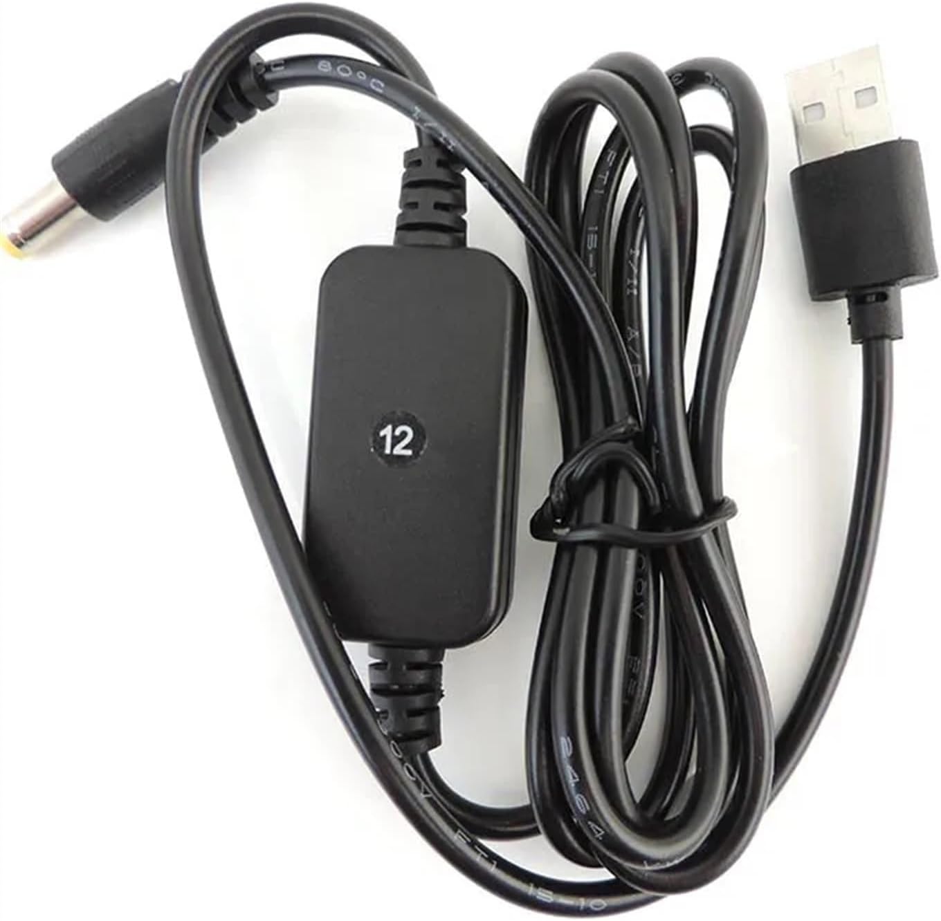 1pcs DC 5V to DC 9V 12V Step Up Cable Module Connector USB Power Boost Line Converter Adapter Power Supply Cable 5.5mm*2.1mm(12V USB Cable)