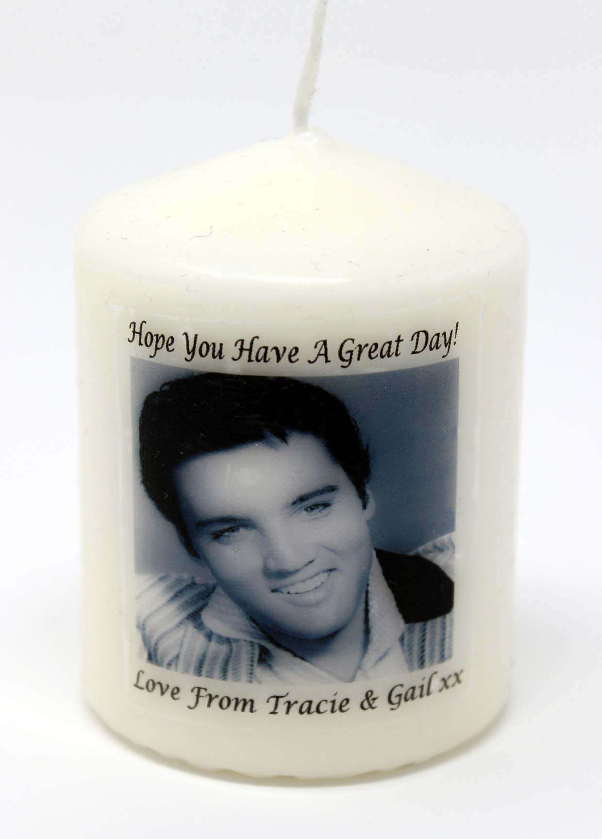 Cellini White Elvis Presley Keepsake For Any Special Occasion! Personalised Candle Gift