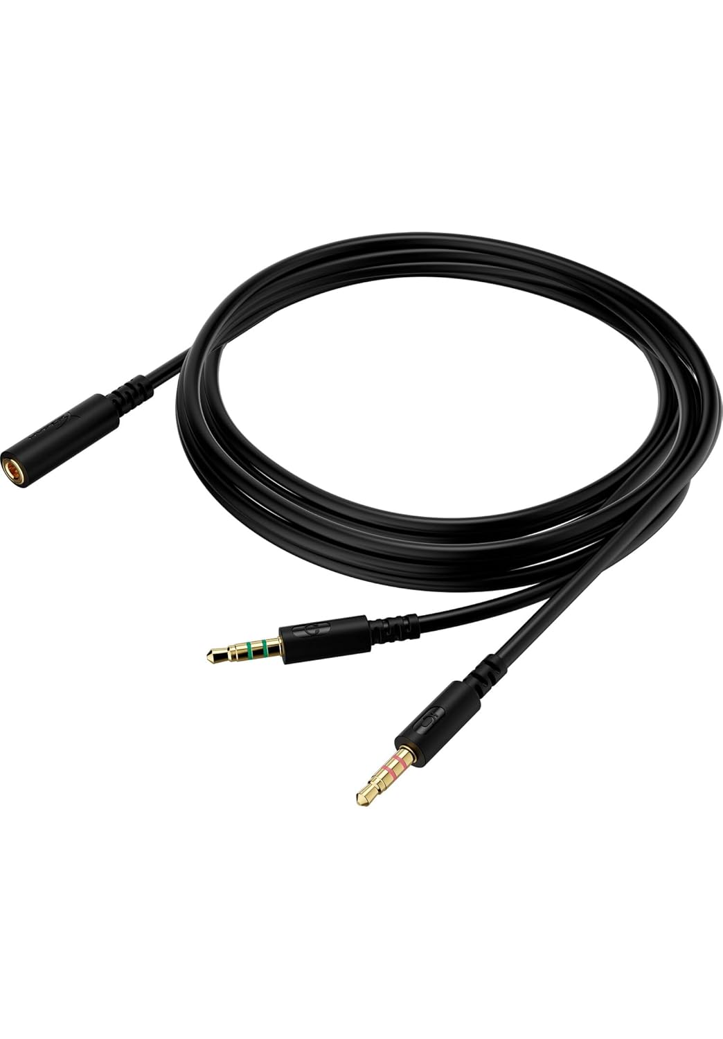 HyperX PC Extension Cable 4Pole to Dual 3.5mm, Cord 2m