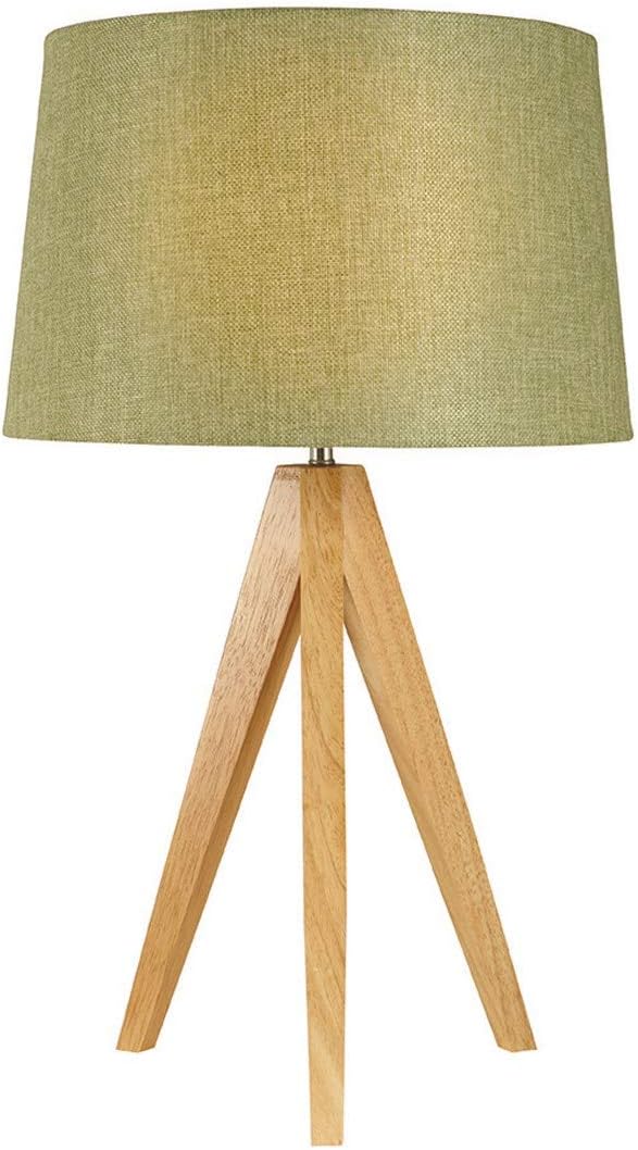 Village At HomeWooden Tripod Table Lamp Shade, Wood/Olive