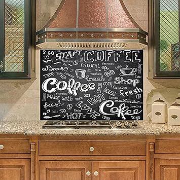 Mutfak Duvar Tezgah Aras  Ocak Arkas  Sticker Kaplama Coffee Shop