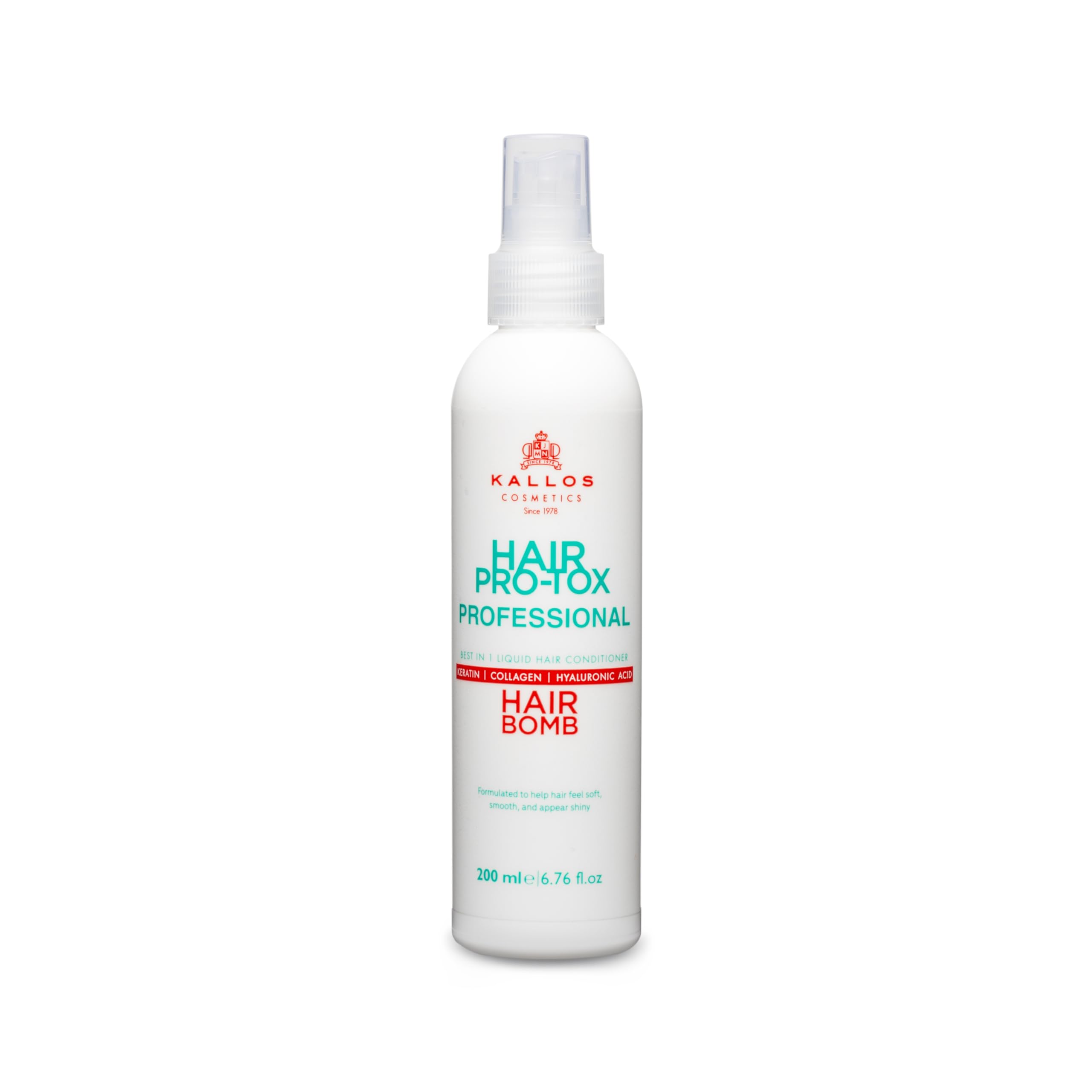 Kallos Hair Pro Tox Leave In Conditioner Spray, With Keratin 6.76 fl oz