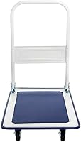 Vista 7 de Goplus Carro plegable de la plataforma 330LBS Rolling Flatbed Cart Hand Platform Truck Push Dolly para cargar