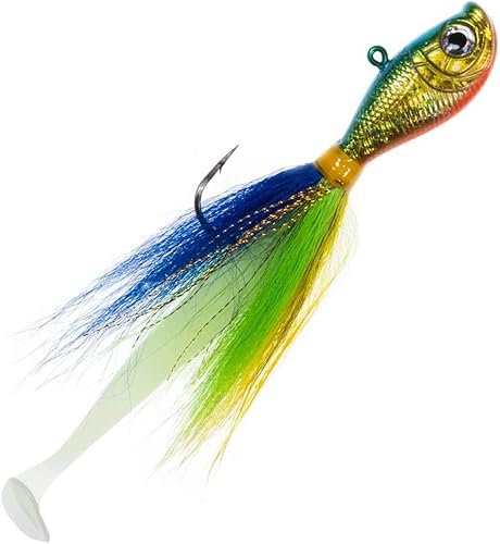 Charlie's Worms Jiggin' Dipper - Señuelo holográfico de pesca con cola de cubo de 38 onzas, 8 onzas para pesca de agua salada y lubina