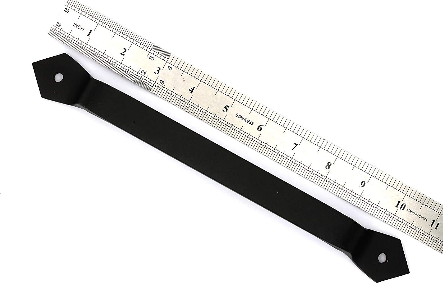 Maniglia Per Porta In Ghisa Stile Antico | 11 Pollici, Nera, Per Porte Interne, Esterne, Fienili E Armadi - Foto 2