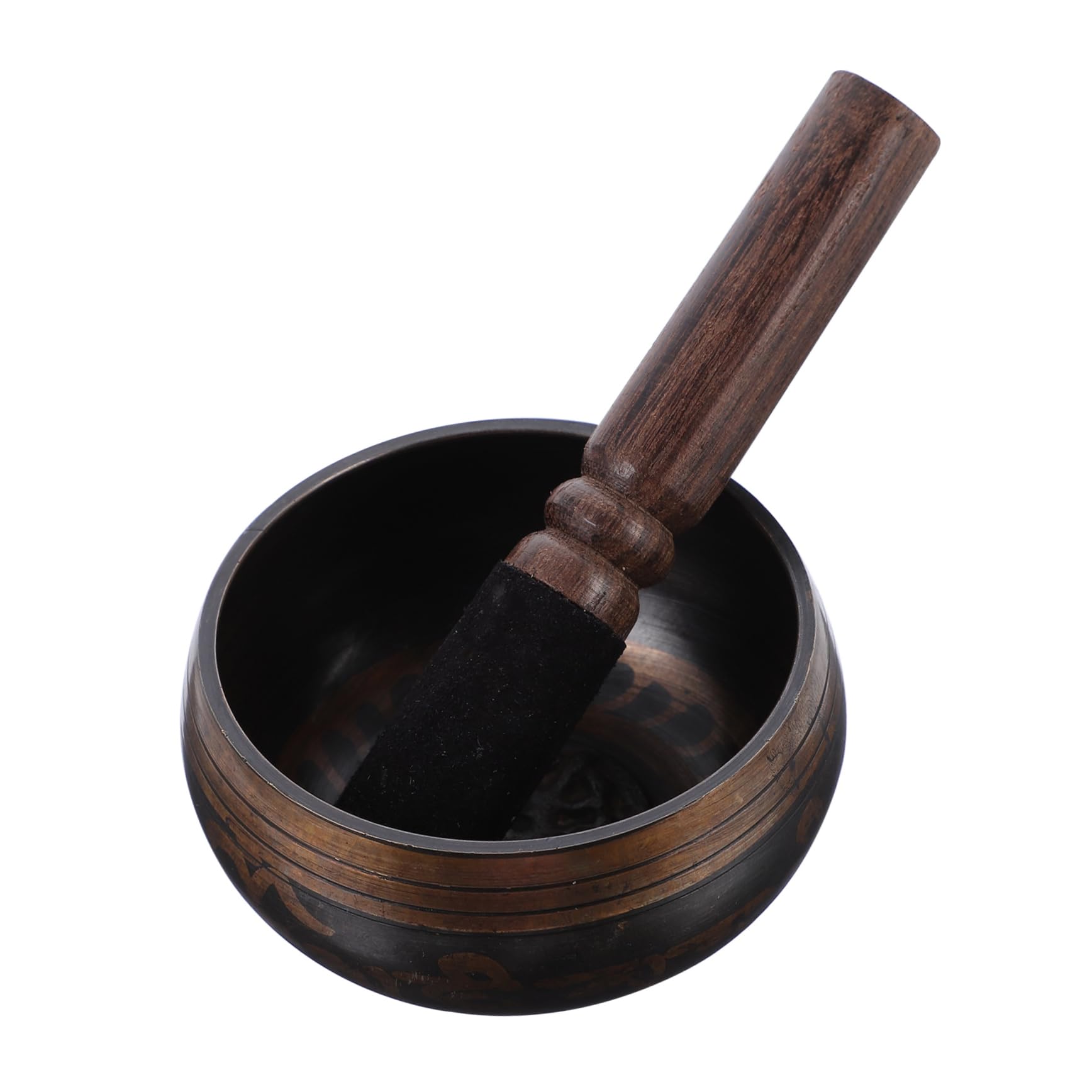 BESPORTBLE 1Set Meditation Singing Bowl Bowl for Yoga and Sound Healing Nepal with Wooden Stick for Relaxation and Mindfulness Practices