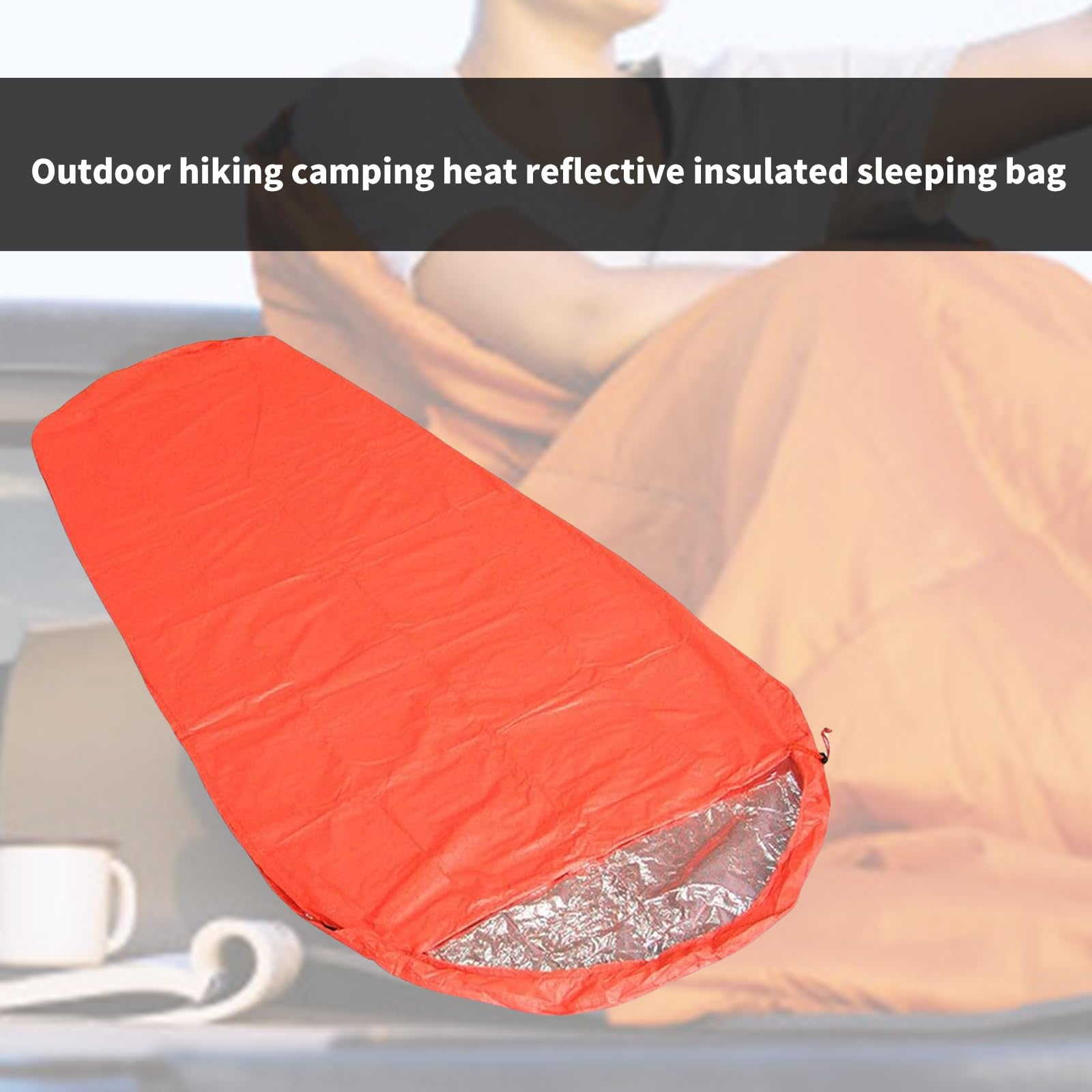 Saco de dormir de emergencia para acampar al aire libre, manta térmica, saco de dormir de supervivencia, kit de emergencia para camping