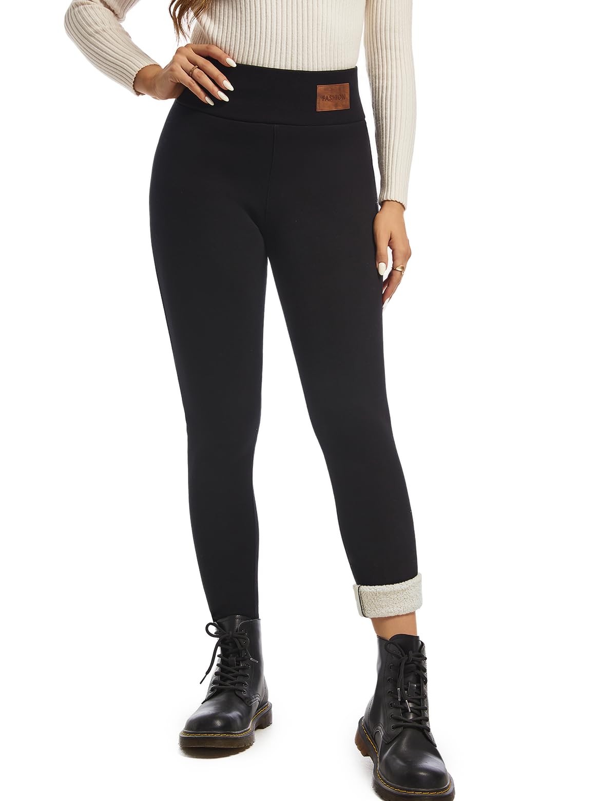 Women Sherpa Lined Fleece Tights