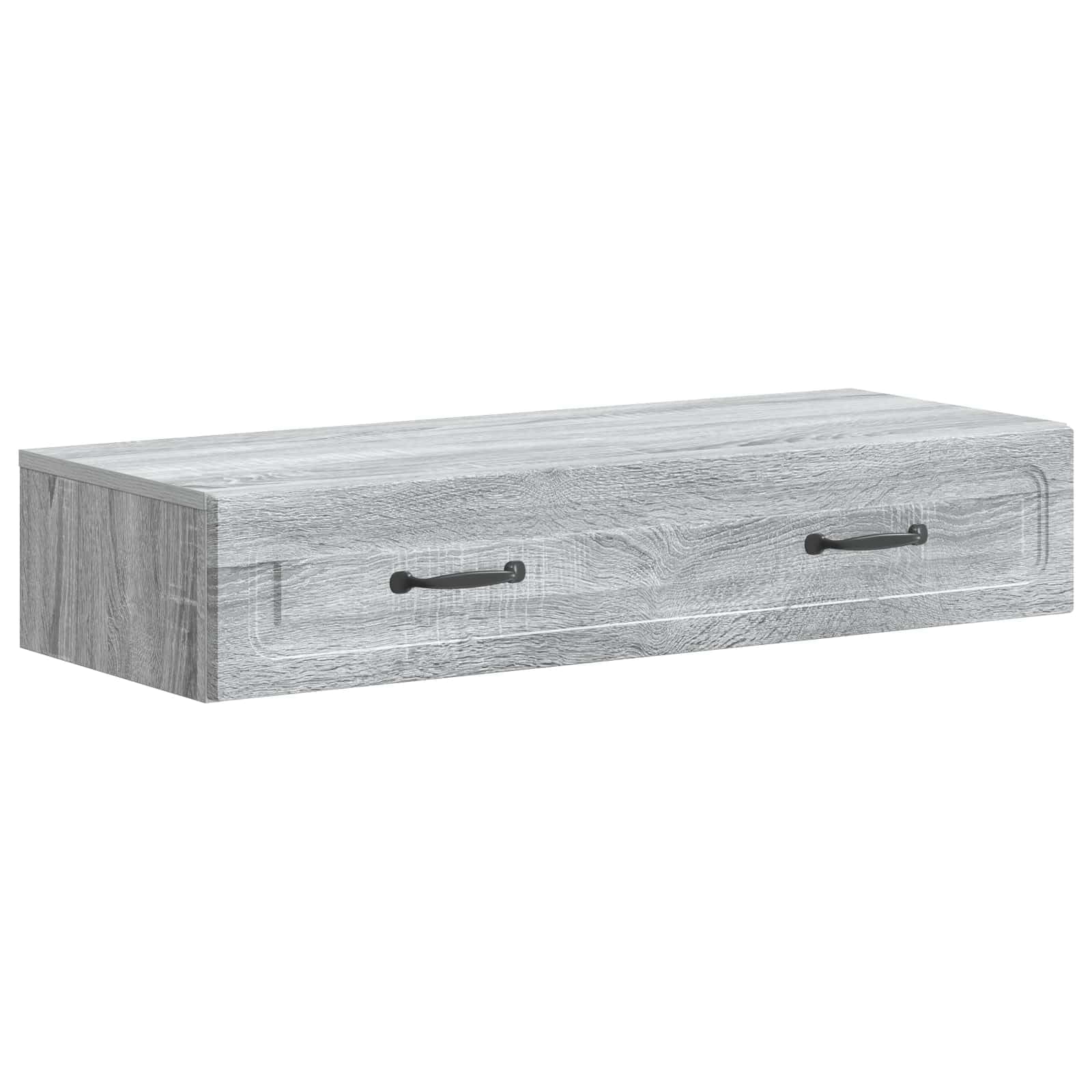 Sonoma szara szafka do przechowywania, 87,5 x 34,5 x 17 cm, z regulowanymi półkami i zamykanymi drzwiami, łatwa do czyszczenia, wykonana z drewna inżynieryjnego, do salonu lub biura.