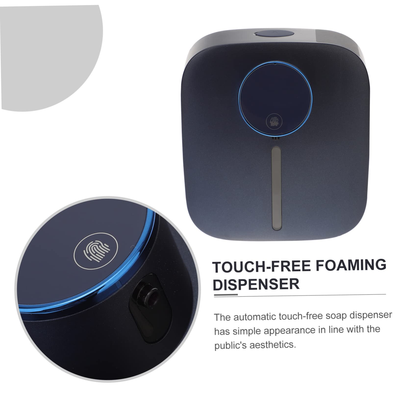 Dispensador Automático de Espuma sin Contacto X101 de Pared Abs | Recargable Usb, Depósito 320ml y Batería 1500 Mah, Cantidad Ajustable, para Baños y Aseos