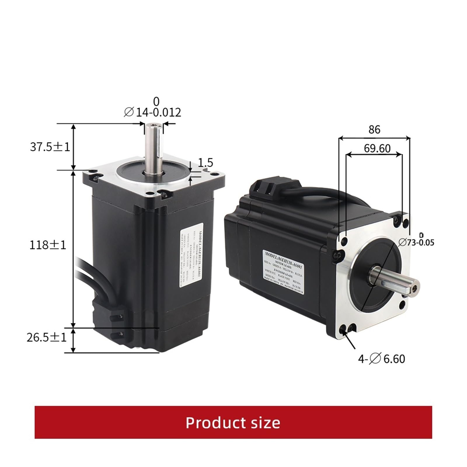 Schrittmotor-Treiber Nema34 Schrittmotor Closed Loop 12N 8N 4N 86EH118 + CL86 Treiber 48V 360W Netzteil Hybrid 86 Schrittmotor 3 Achsen CNC Kit(6N 86EH98-CL86,4 kit)