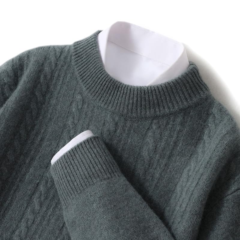 Men's Autumn and Winter Round Neck Pullover Thickened Sweater Men2