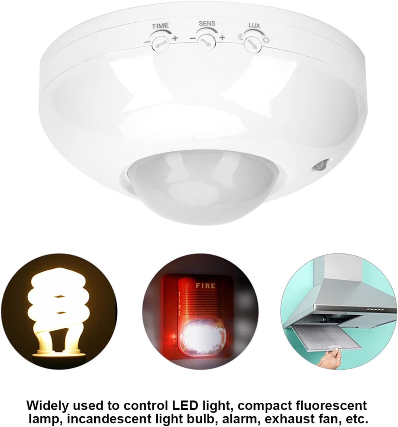 Occupancy Sensor Light Switch, 360 Degree PIR Motion Light Switch 110V‑240V Movement Sensor Light Switch Ceiling Mounted Motion Sensor Detector Switch