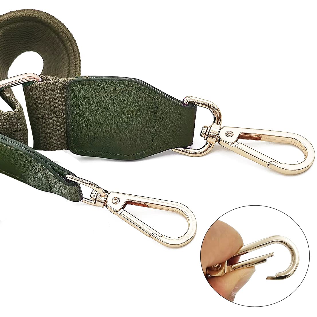 S-Jacorry Tracolla Per Borsa In Tela Larga Regolabile, Cinghia Di Ricambio Universale Con Fibbia Oro, 5 Cm X 143 Cm, Grigia
