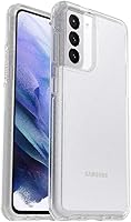 OtterBox Symmetry Clear Case for Galaxy S21 5G - Stardust Silver Flake, Slim 3X Military Drop Protection