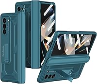 Vista 7 de Miimall Funda para Samsung Galaxy Z Fold 5 con protección de bisagra, protector de pantalla incorporado Kickstand Funda protectora de PC de cuerpo