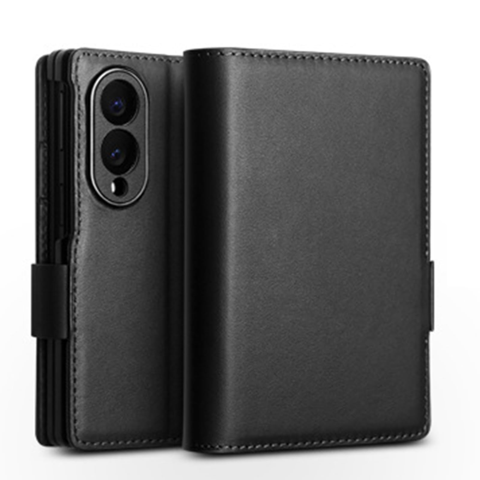 Custodia a portafoglio in vera pelle per Samsung Galaxy Z Fold 8, realizzata a mano