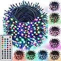 Joomer Color Changing Christmas String Lights,164FT 500 LED RGB LED String Lights Outdoor Fairy Twinkle Tree Lights with Remote Timer Plug in for Room Indoor Wedding Party Christmas Decorations